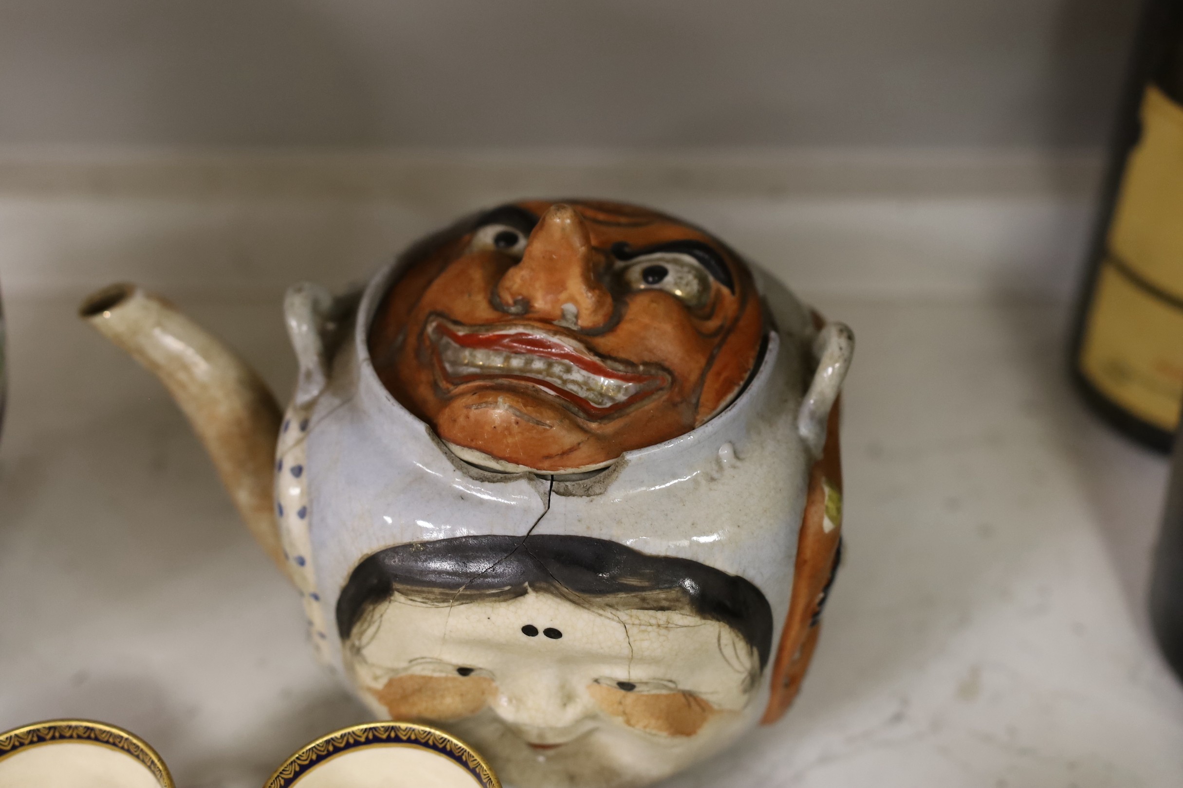 A collection of Japanese ceramics, including Kinkozan Satsuma, Koran-sha Imari etc.